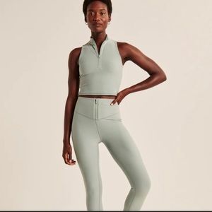 Abercrombie soft collection crop top and leggings